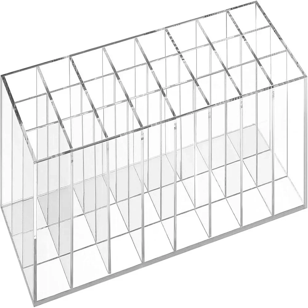 Lipstick Organizer 24 Slot Lipstick Holder Display Rack Clear Mascara Holder